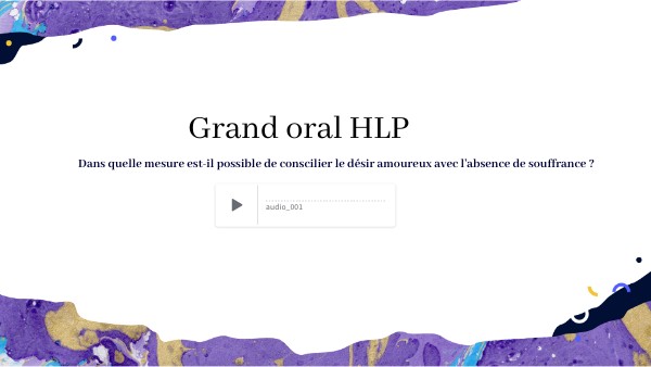 Grand Oral