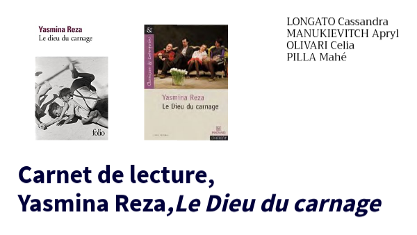 Le Dieu Du Carnage Nombre De Pages lecture cursive: le dieu du carnage | Genially