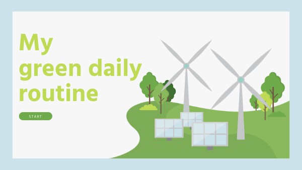 My green daily routine | Genially