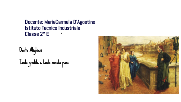 Tanto gentile e tanto onesta pare