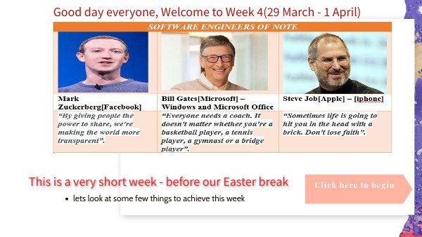 Week 4 | Genially