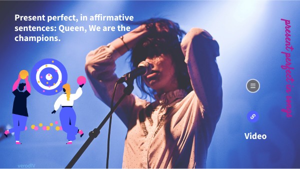 present perfect in songs