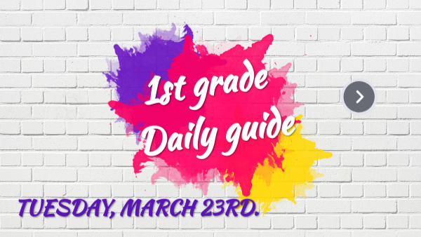 1st grade daily guide | Genially