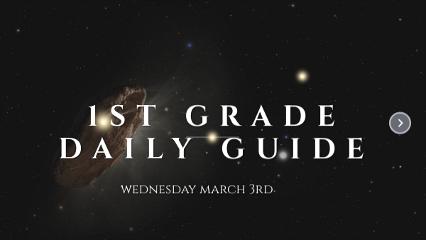 First grade Daily Guide