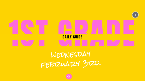 FIRST GRADE DAILY GUIDE