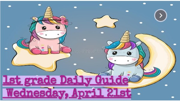 1st grade Daily Guide | Genially