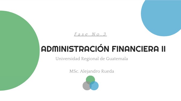 Administración Financiera II