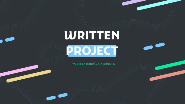 Written project | Genially