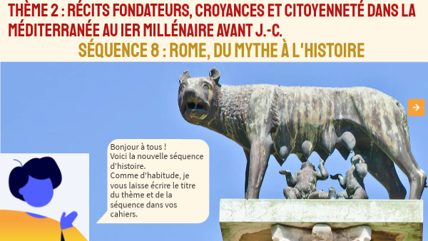 Séquence 8 : Rome, du mythe à l'Histoire | Genially