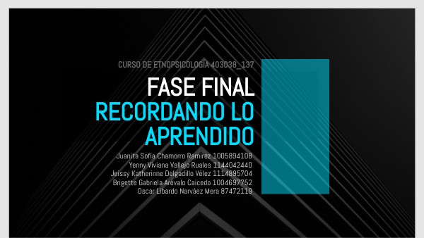 TAREA FINAL ETNOPSICOLOGÍA | Genially