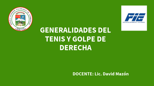 GENERALIDADES DEL TENIS | Genially
