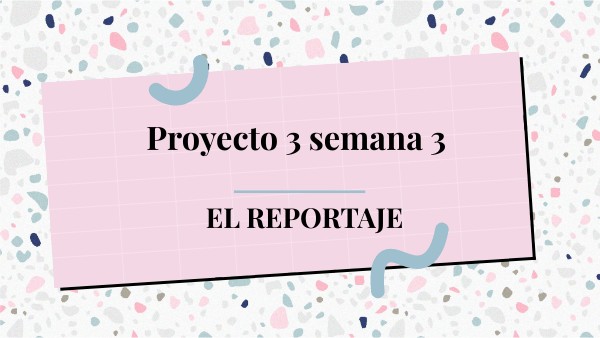 EL REPORTAJE DÉCIMO AÑO BÁSICO | Genially