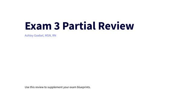 Exam 4 Review | Genially