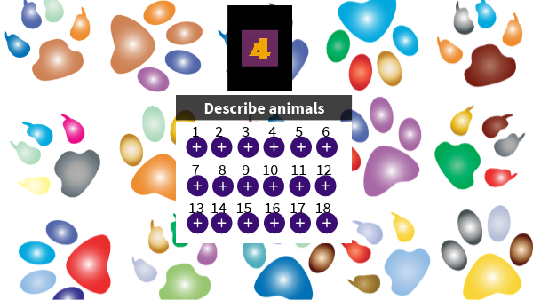 Describe animals | Genially
