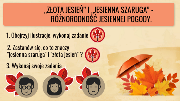 Jesienna Szaruga Sprawdzian Kl.3