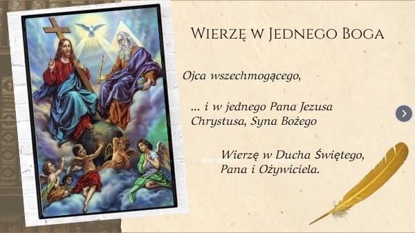 Wierzę w jednego Boga