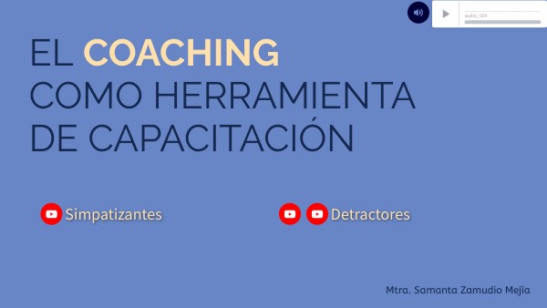 El COACHING como herramienta de capacitación | Genially