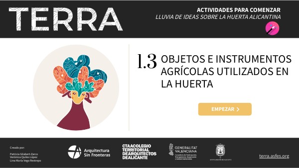 1.3 Objetos e Instrumentos agrícolas utilizados en la huerta | Genially