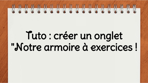 Tuto Nouvel onglet