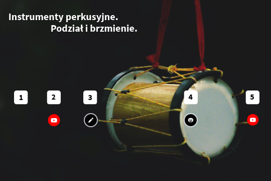 Instrumenty perkusyjne. Podział i brzmienie. | Genially