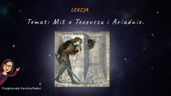 Mit O Tezeuszu I Ariadnie Scenariusz Lekcji Mit o Tezeuszu i Ariadnie