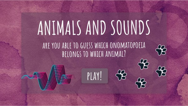EN 52. Animals & Sounds | Genially