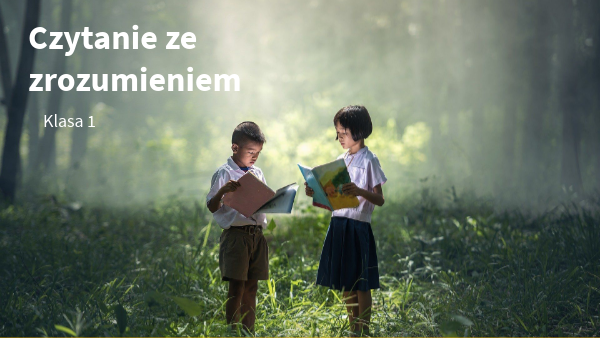 Czytanie Ze Zrozumieniem Kl 1