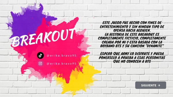 BREAKOUT | Genially