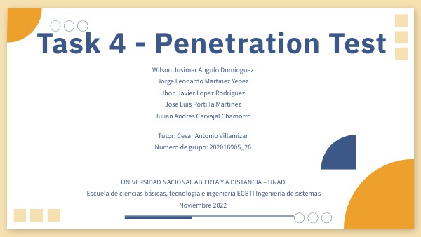 Task 4 - Penetration Test | Genially