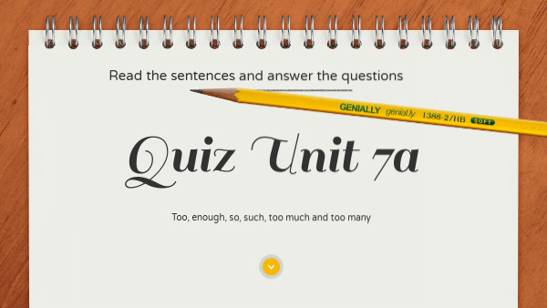 QUIZ unit 7A | Genially