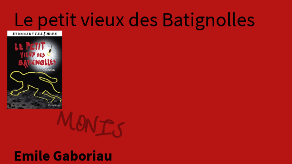 Le petit vieux des Batignolles Baran