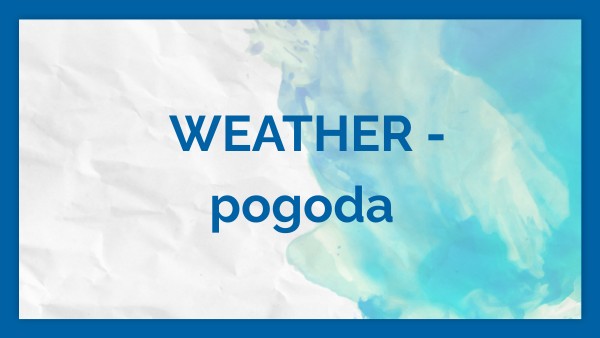Weather - P177 | Genially