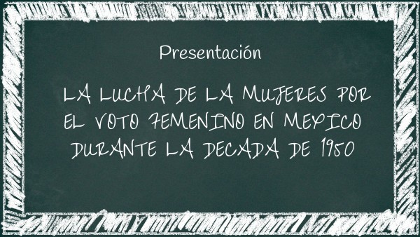 el voto de las mujeres mexicanas