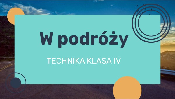 w podróży kl IV | Genially