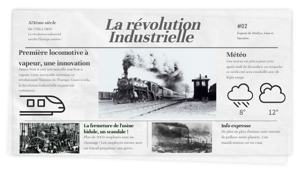L'europe De La Révolution Industrielle Page De Garde Révolution Industrielle en Europe | Genially