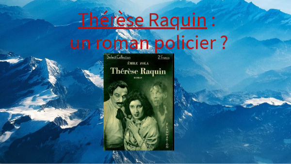 Therese Raquin Nombre De Page Thérèse Raquin roman policier