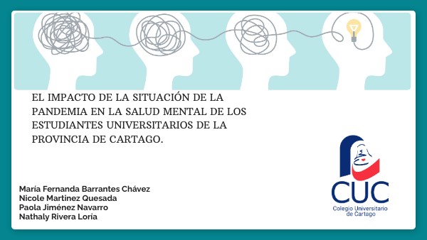 El impacto de la situación de la pandemia en la salud mental de los es ...