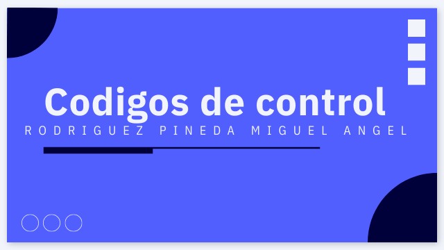 Códigos de control