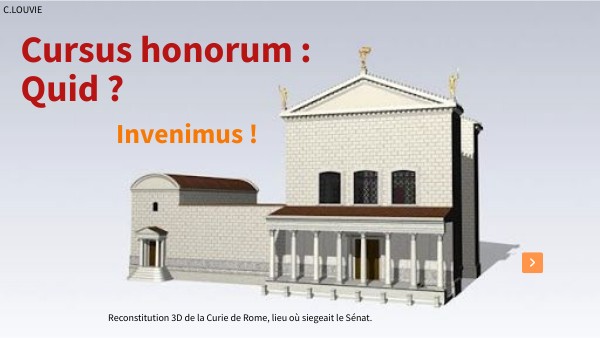 Cursus honorum / C. LOUVIE
