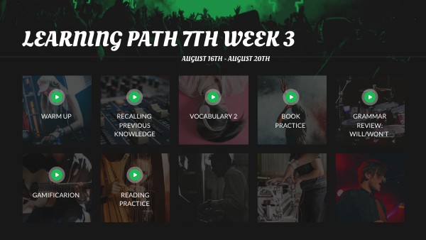 LEARNING PATH 7TH WEEK 3 3RD TRIM | Genially