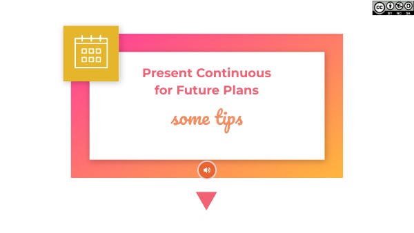 Present Continuous - some tips | Genially