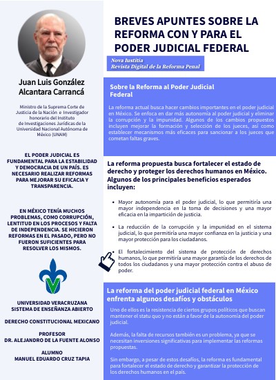 BREVES APUNTES SOBRE LA REFORMA CON Y PARA EL PODER JUDICIAL FEDERAL