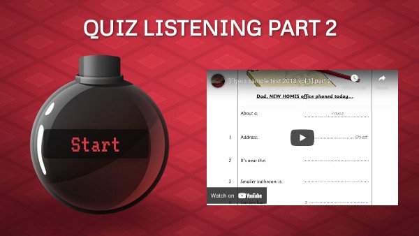 Quiz Listening part 2 | Genially