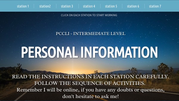 PERSONAL INFORMATION | Genially