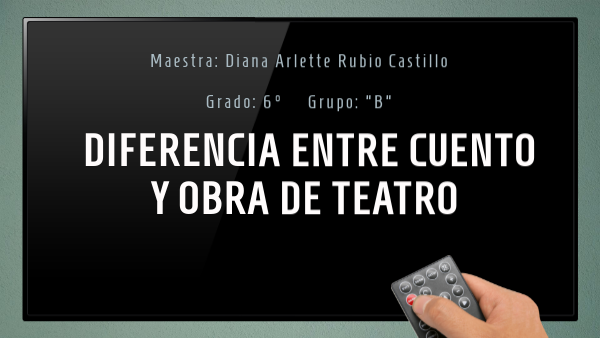 Cuento y obra de teatro