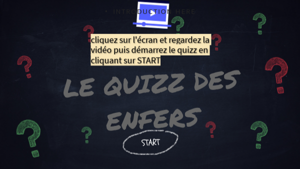 Le Quizz des enfers | Genially