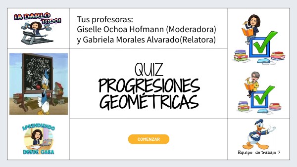 Examen progresiones geométricas