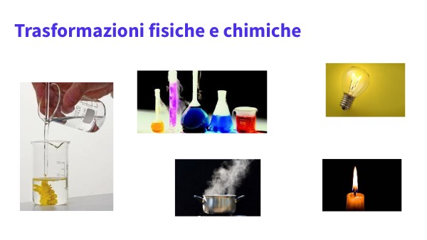 Trasformazioni fisiche e chimiche | Genially