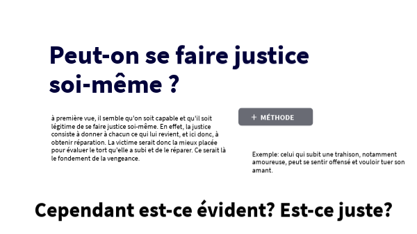 Peut on se faire justice