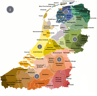 Dialectenkaart Nederland